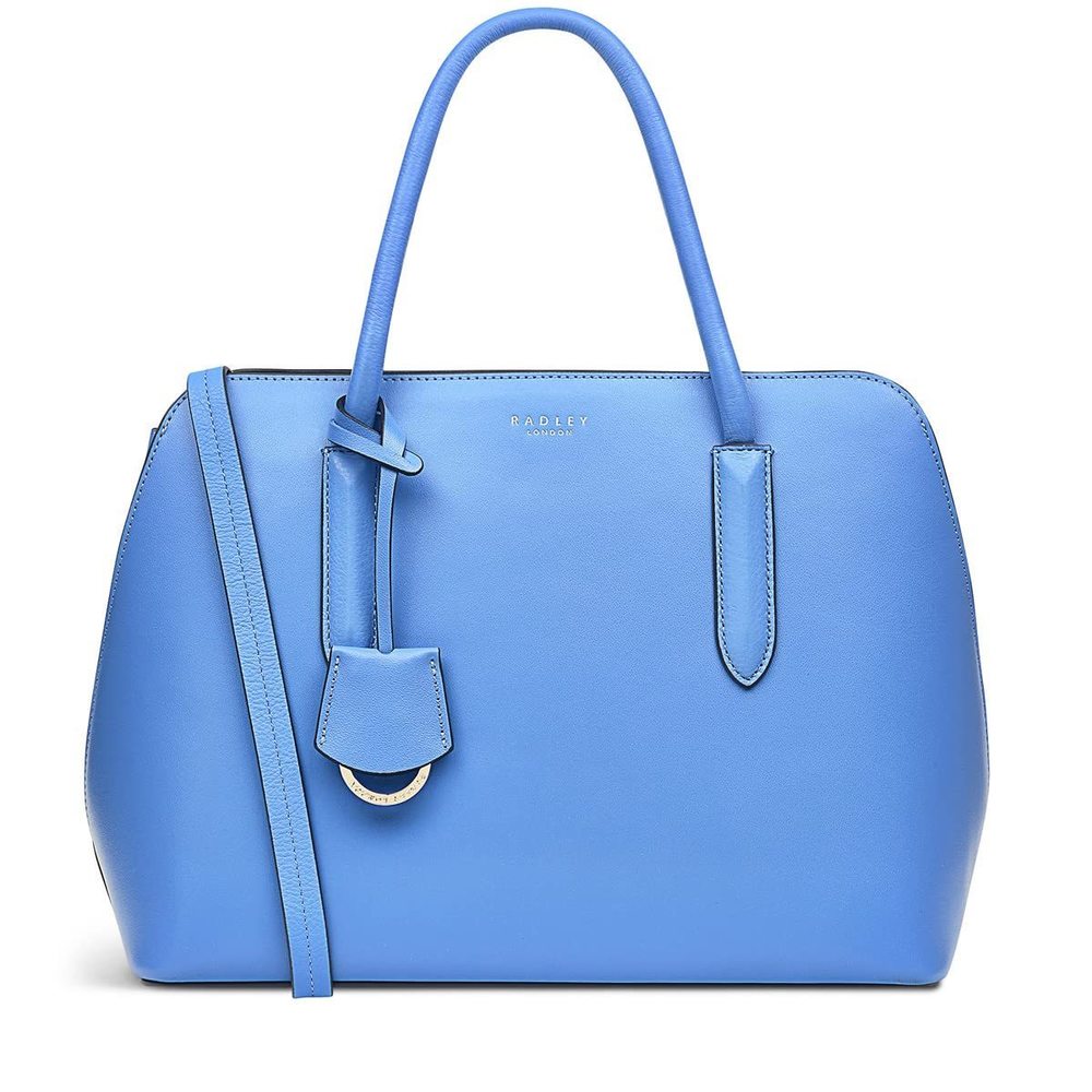 London Liverpool Street 2.0 Medium Leather Ziptop Satchel Bag, XD